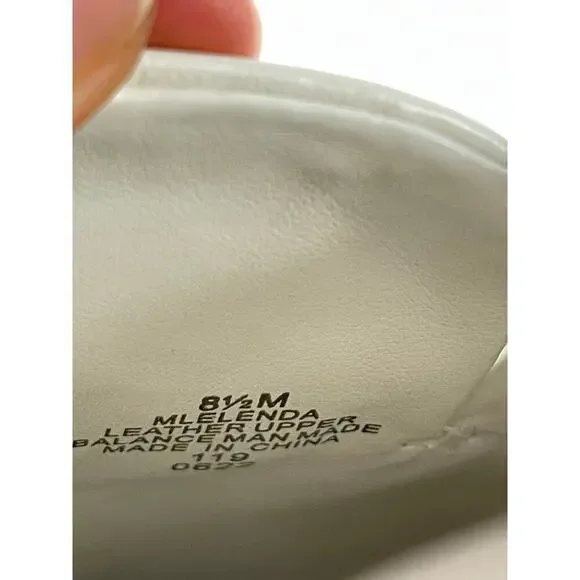 Marc Fisher LTD Elenda Leather Flat Slip-on Cream Loafers size 8.5 New - Picture 9 of 9